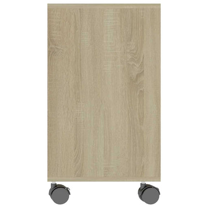 sidebord 70x35x55 cm konstrueret træ sonoma-egetræsfarvet