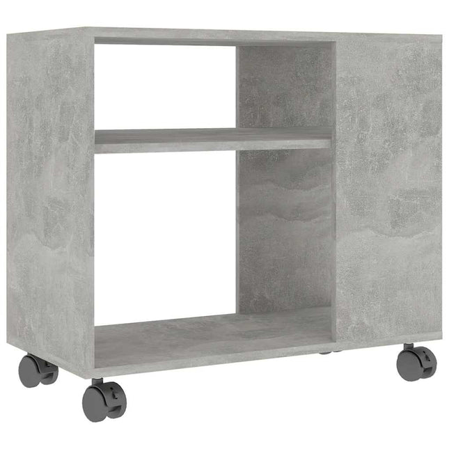 sidebord 70x35x60,5 cm konstrueret træ betongrå