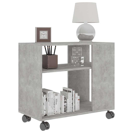 sidebord 70x35x60,5 cm konstrueret træ betongrå