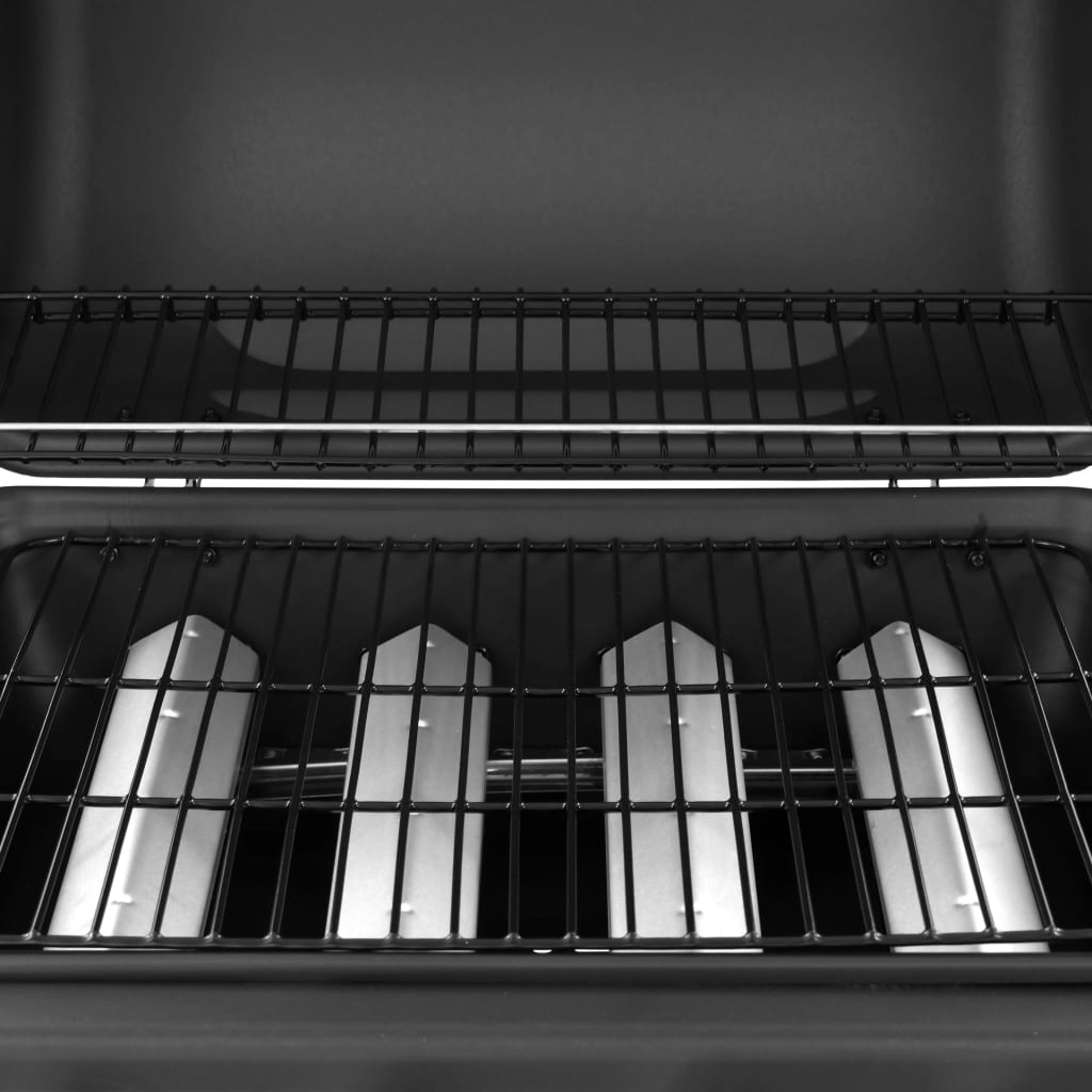 gasgrill 4 brændere sort