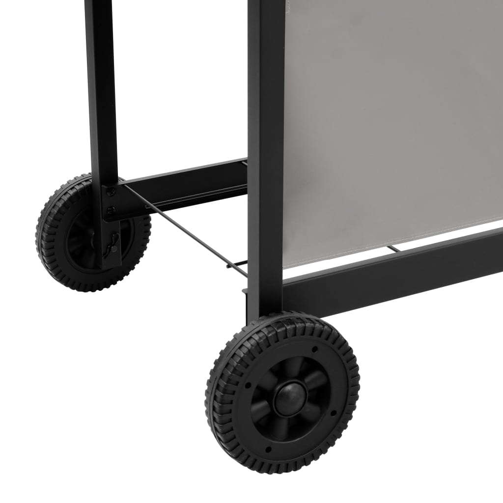 gasgrill 6 brændere sort og sølvfarvet