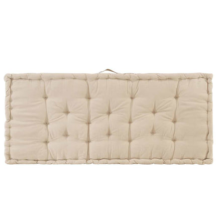hynder til pallesofa 2 stk. bomuld beige