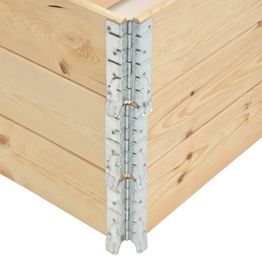 pallerammer 3 stk. 50x100 cm massivt fyrretræ