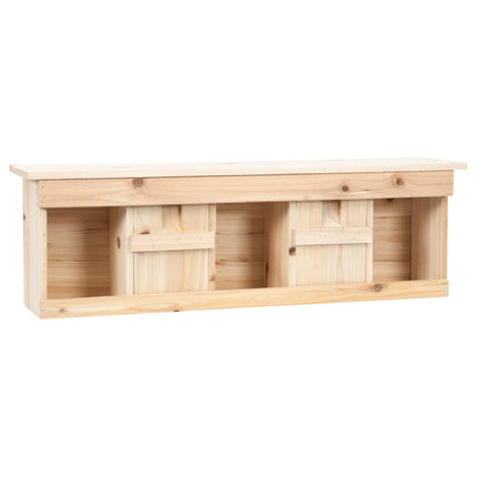 spurvehus med 5 rum 68x15x21 cm fyrretræ