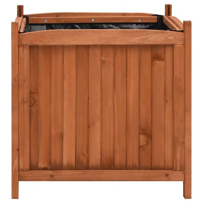 højbede 2 stk. 50x50x50 cm massivt fyrretræ