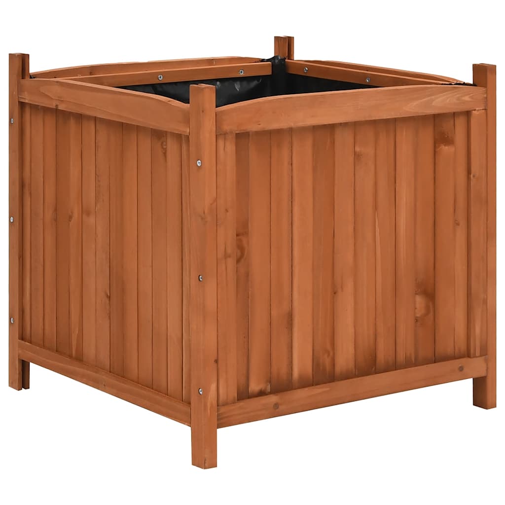 højbede 2 stk. 50x50x50 cm massivt fyrretræ