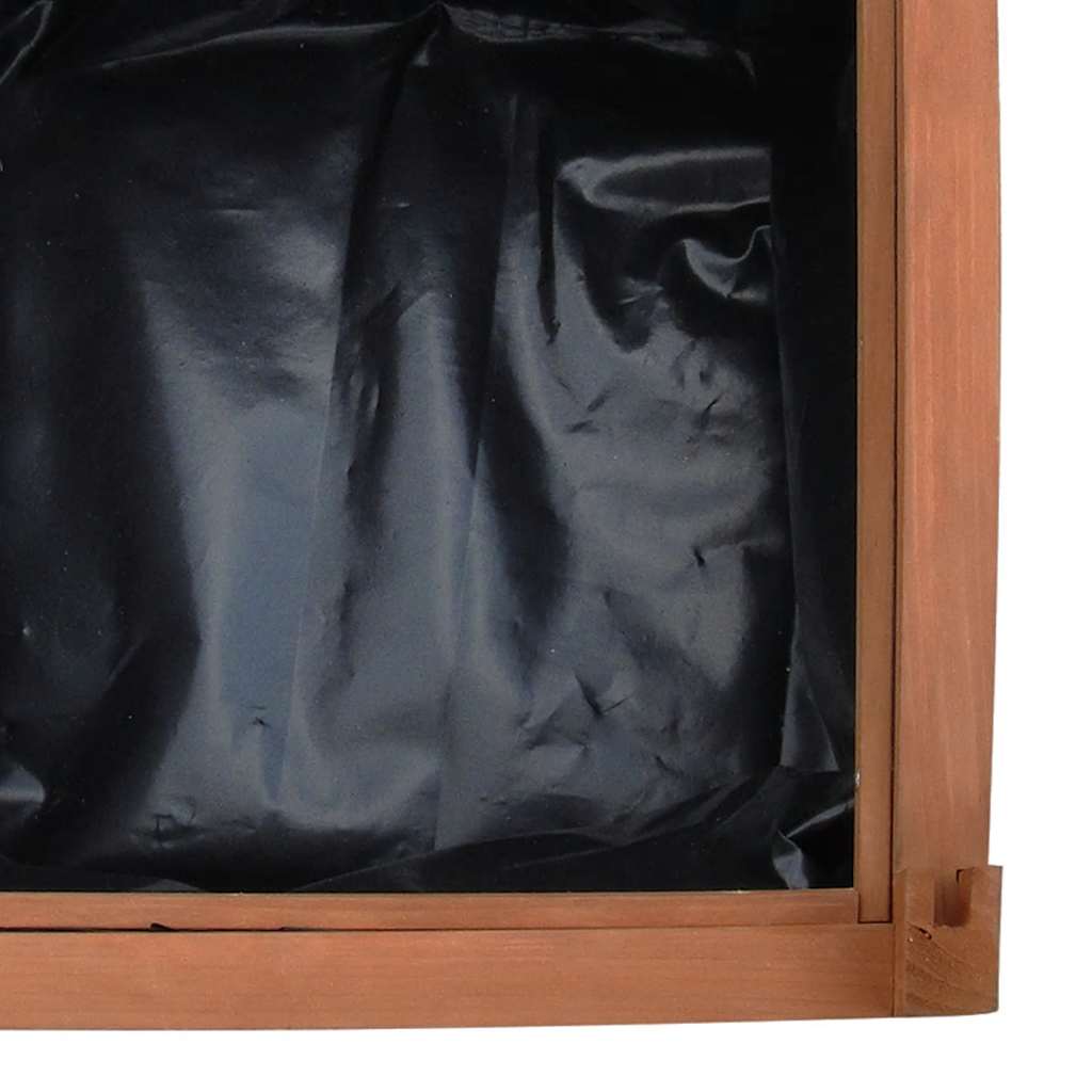 højbede 2 stk. 50x50x50 cm massivt fyrretræ