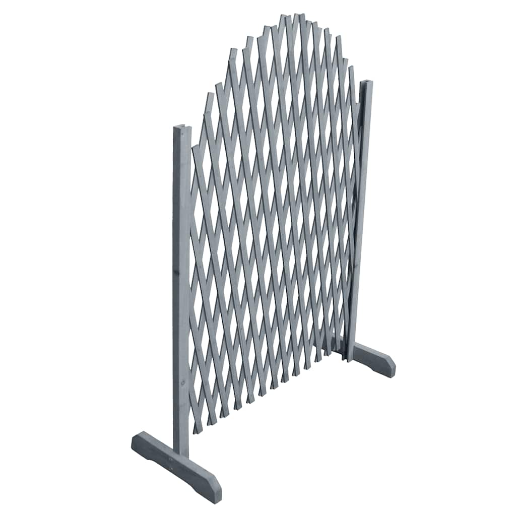 hegnsespalier 1,8x1 m massivt fyrretræ grå