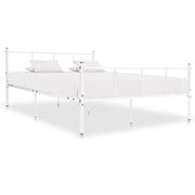 sengestel 120x200 cm metal hvid