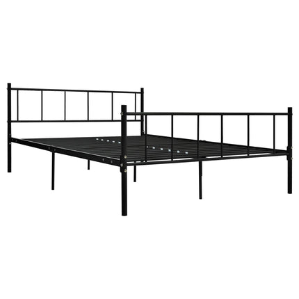 sengestel 180x200 cm metal sort