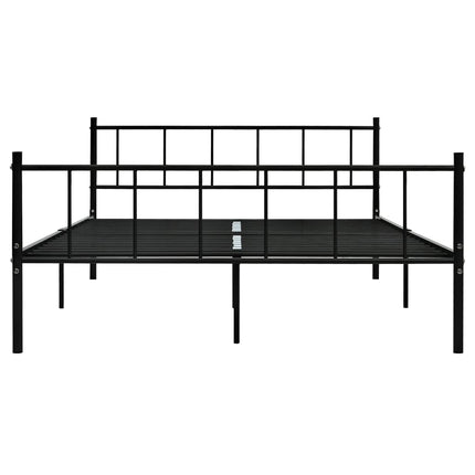 sengestel 180x200 cm metal sort