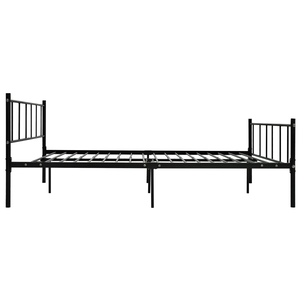 sengestel 180x200 cm metal sort