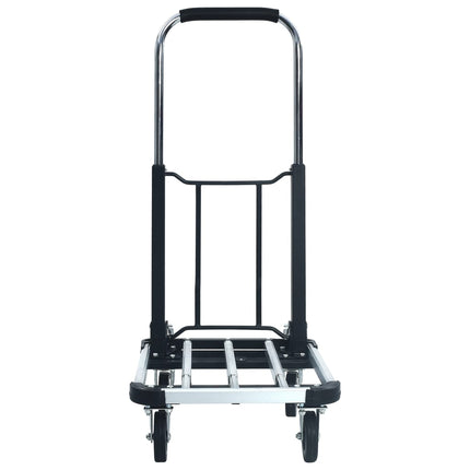 foldbar transportvogn 150 kg aluminium sølvfarvet