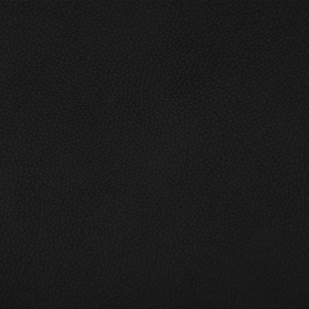 kontorstol med hjul kunstlæder sort