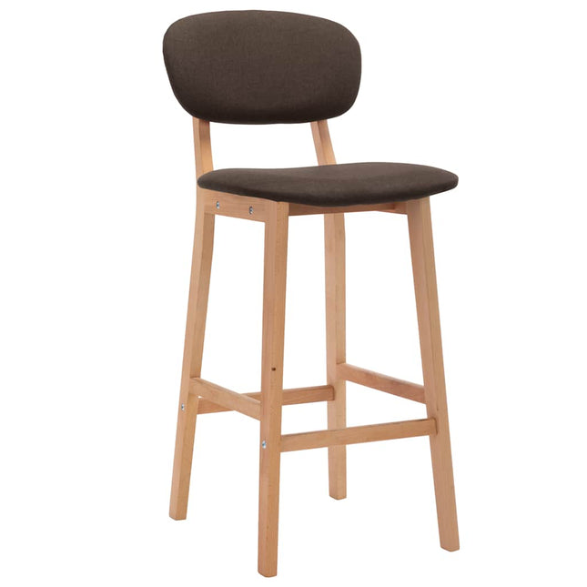 barstole 2 stk. stof brun