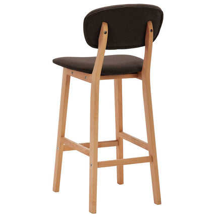 barstole 2 stk. stof brun