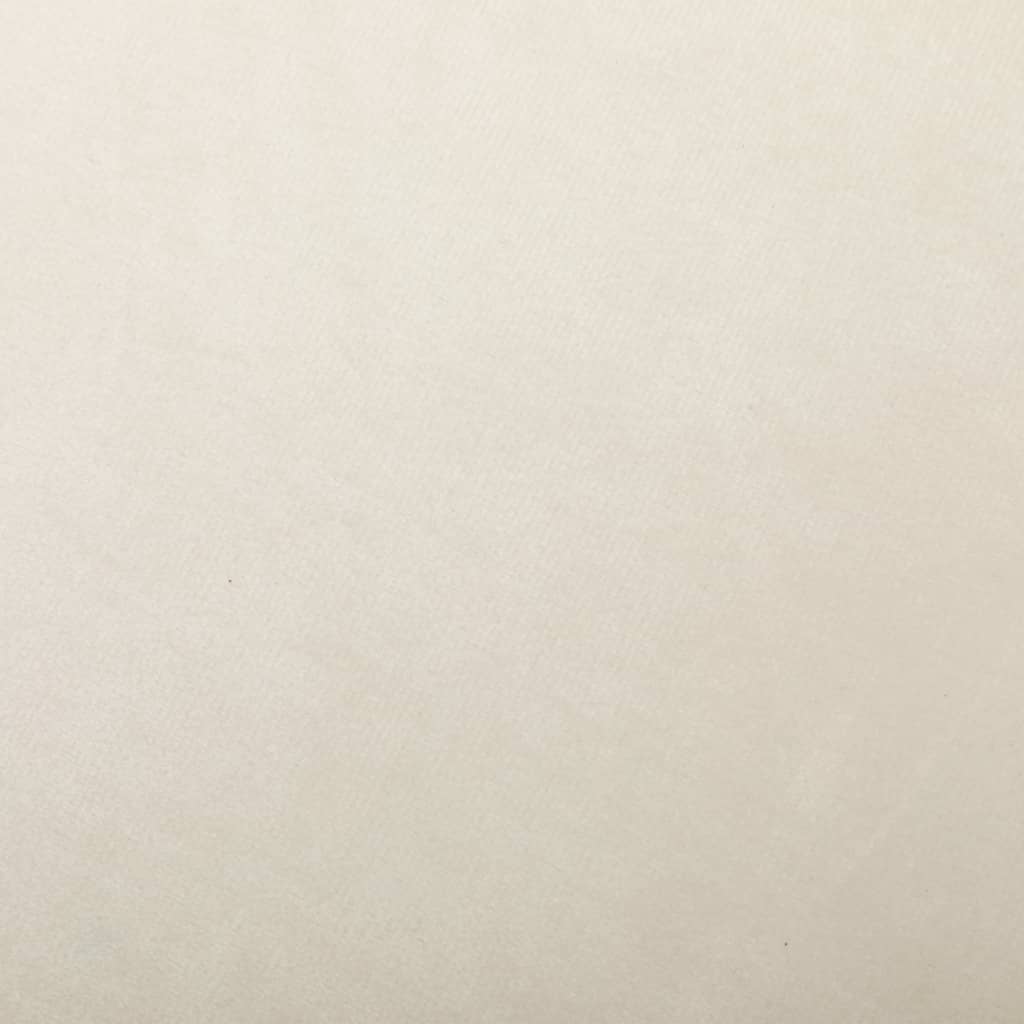 gyngestol fløjl cremehvid