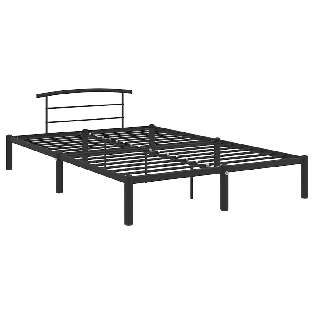 sengestel 120x200 cm metal sort