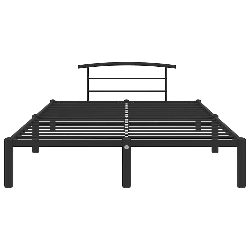 sengestel 120x200 cm metal sort