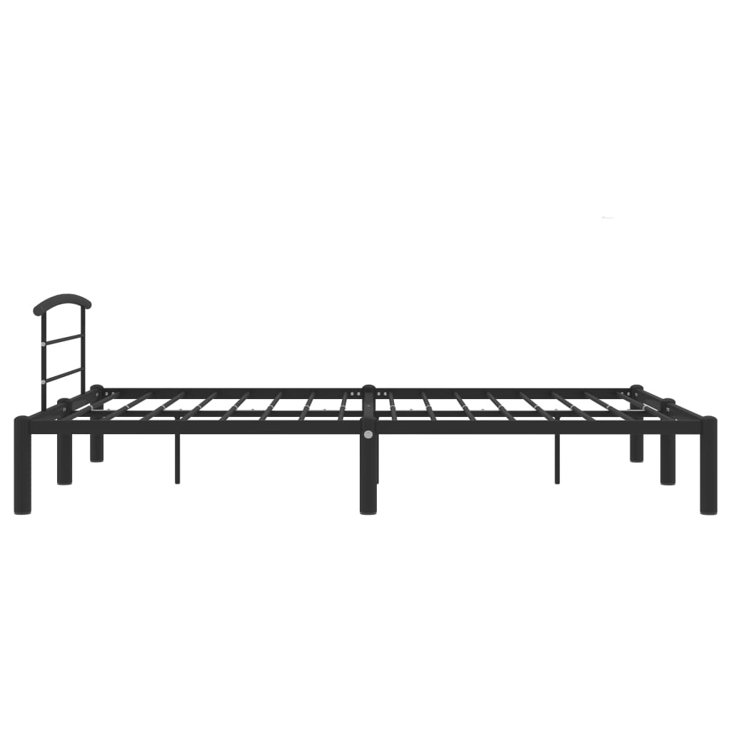 sengestel 140x200 cm metal sort