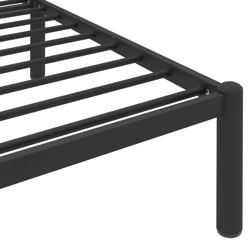 sengestel 140x200 cm metal sort