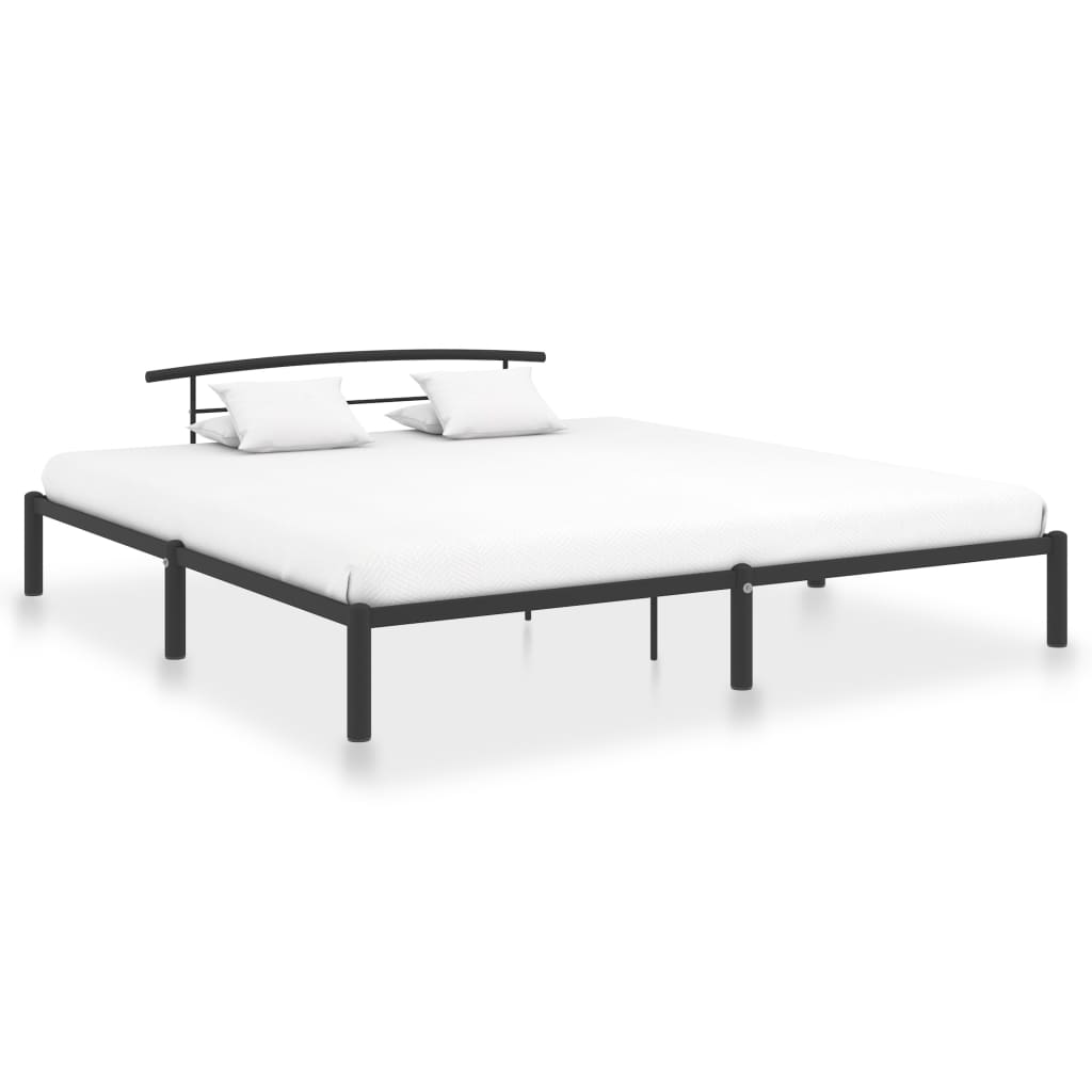 sengestel 180x200 cm metal sort
