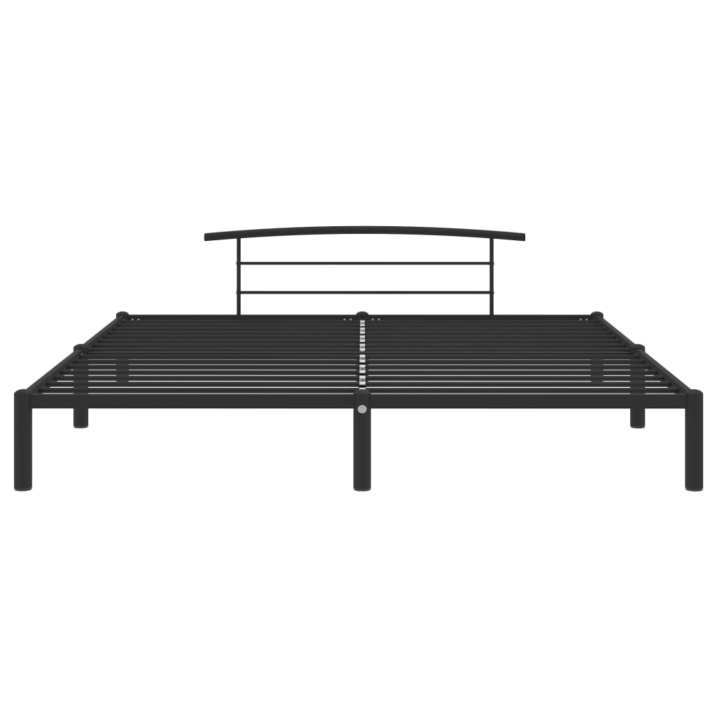 sengestel 180x200 cm metal sort