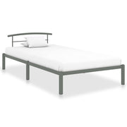 sengestel 90x200 cm metal grå