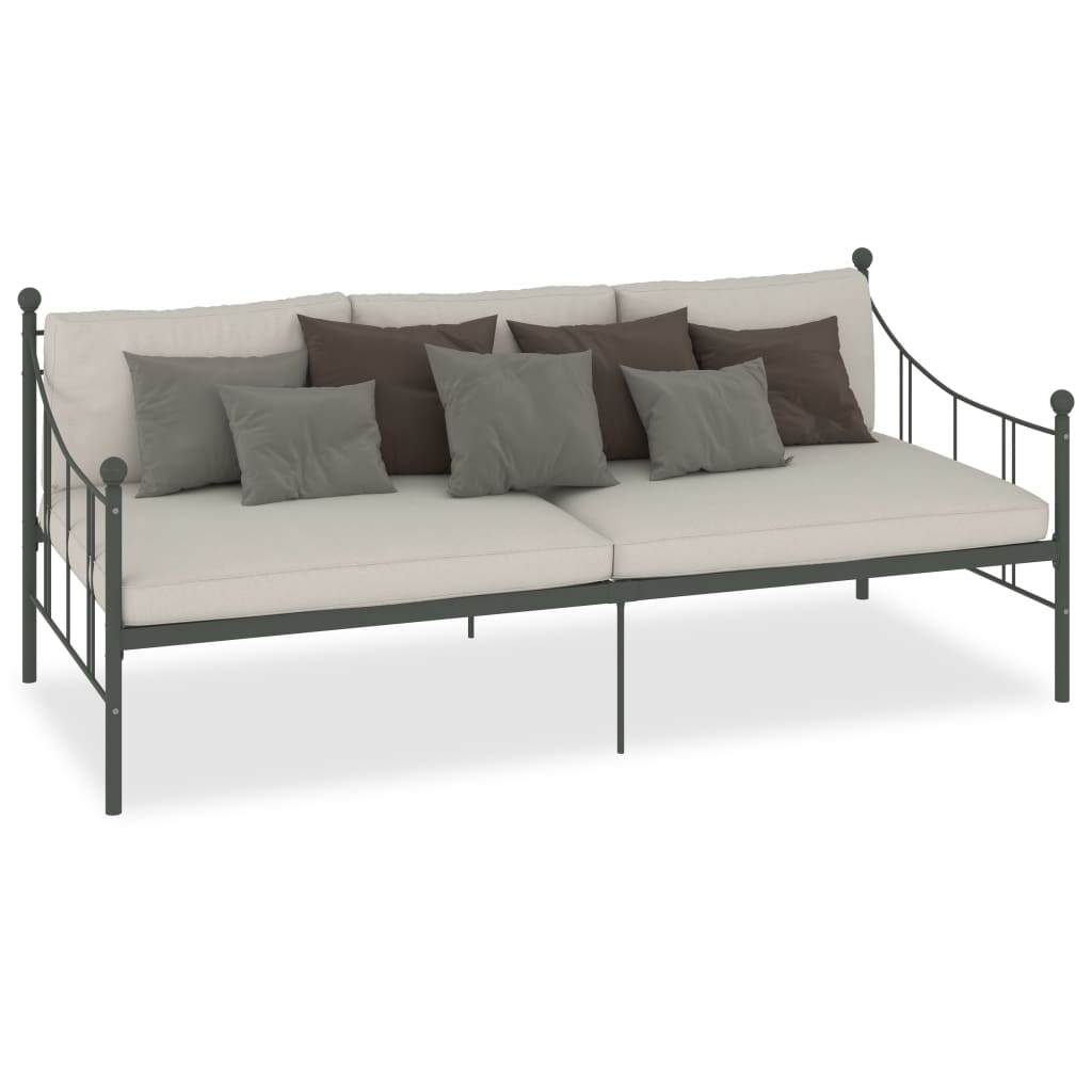 stel til daybed 90x200 cm metal grå