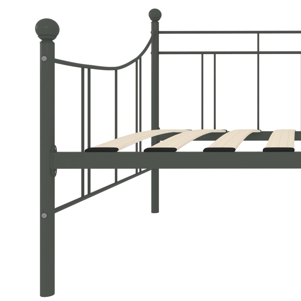 stel til daybed 90x200 cm metal grå