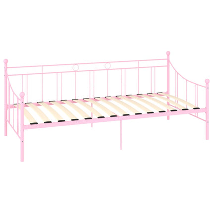 stel til daybed 90x200 cm metal pink