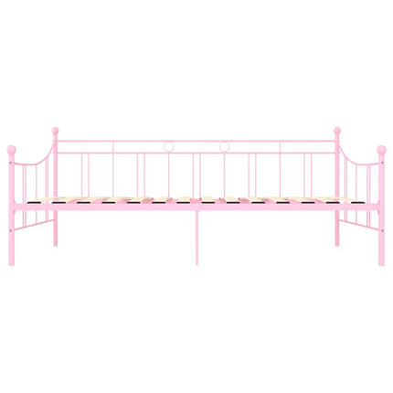 stel til daybed 90x200 cm metal pink