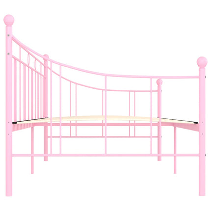 stel til daybed 90x200 cm metal pink