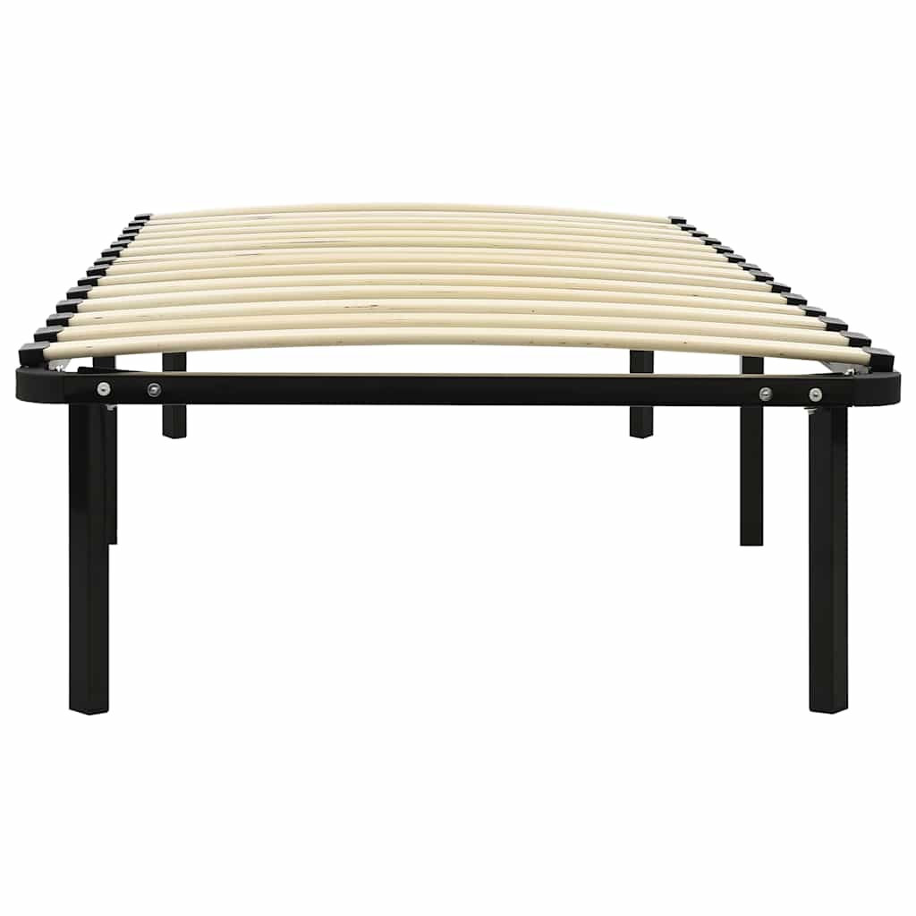 sengestel 90x200 cm metal sort