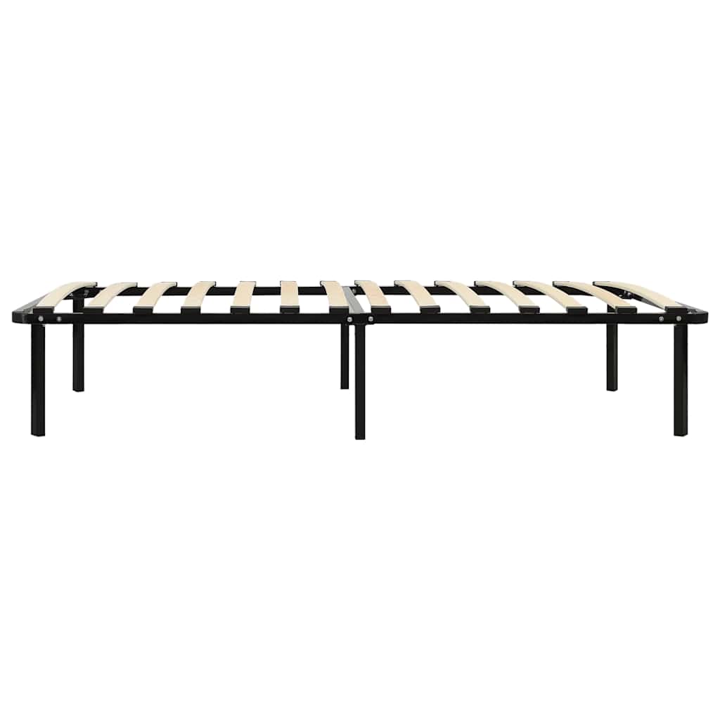 sengestel 90x200 cm metal sort
