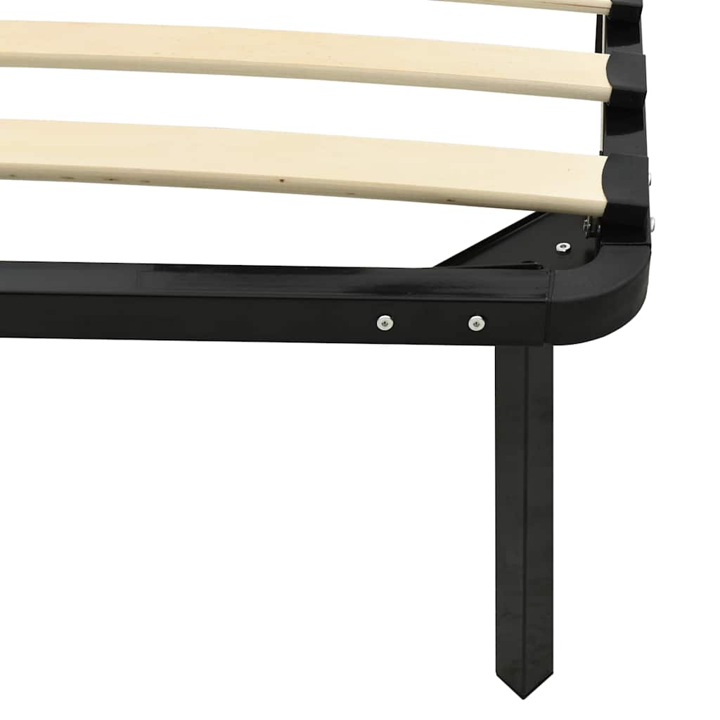 sengestel 90x200 cm metal sort
