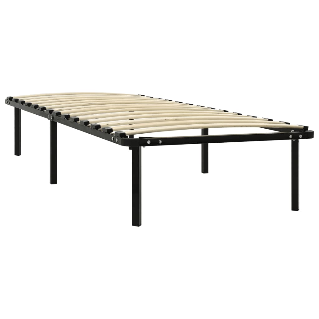 sengestel 100x200 cm metal sort