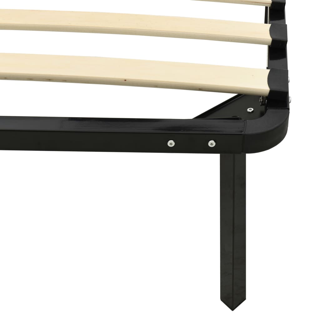 sengestel 100x200 cm metal sort