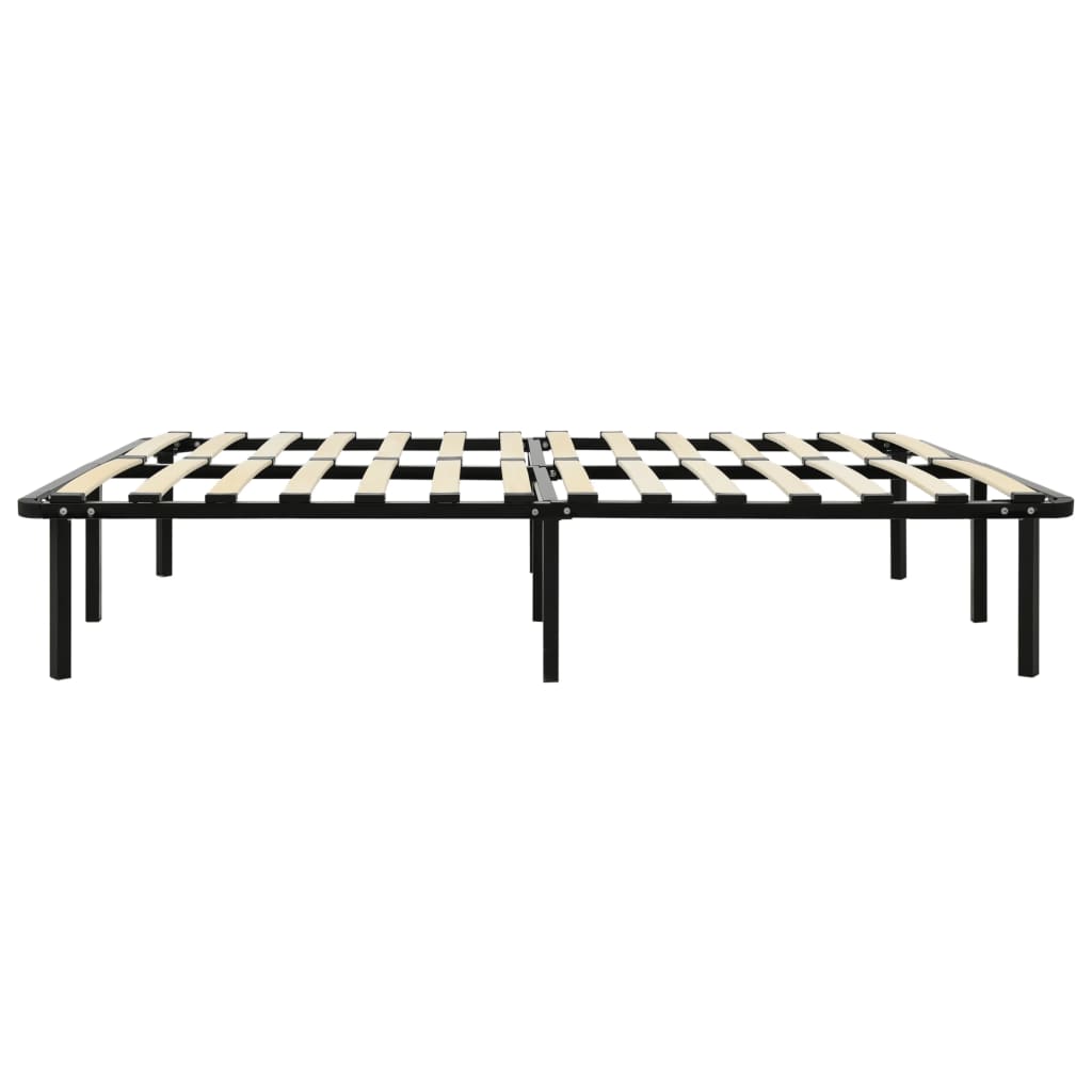 sengestel 140x200 cm metal sort