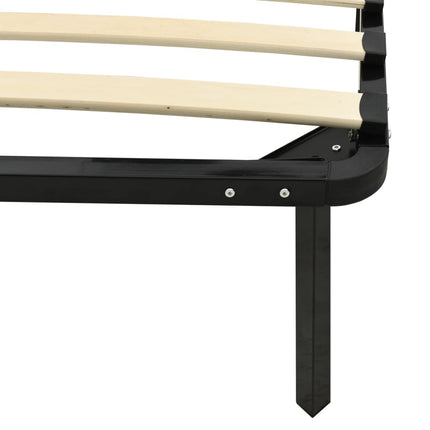 sengestel 140x200 cm metal sort