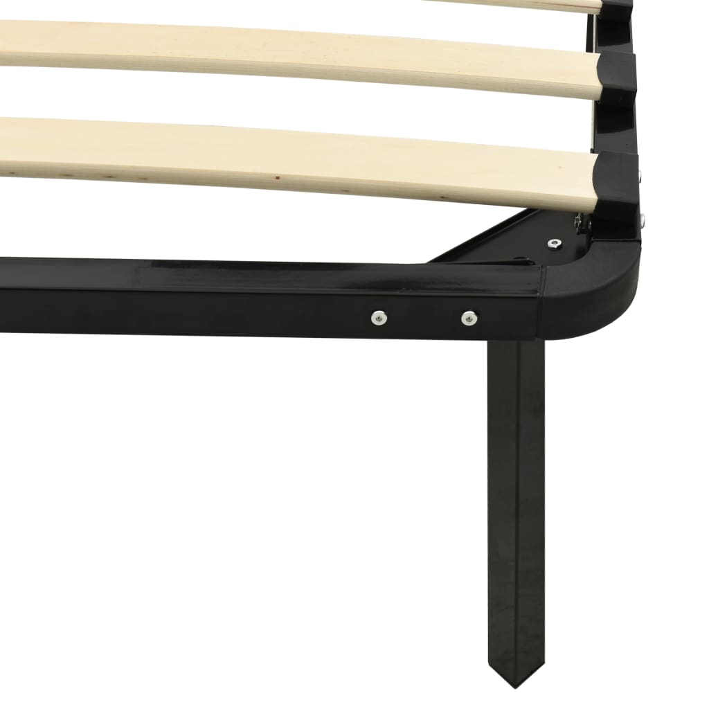 sengestel 140x200 cm metal sort