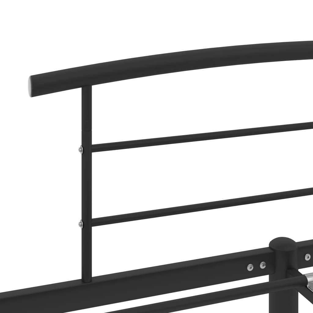 sengestel 200x200 cm metal sort