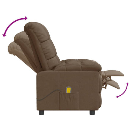 massagestol stof brun