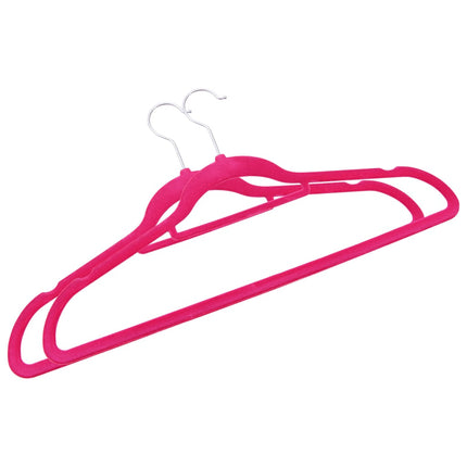 bøjler 20 stk. skridsikre fløjl pink