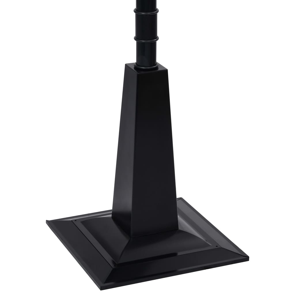 julegadelampe med julemand 81x40x188 cm PVC sort og rød