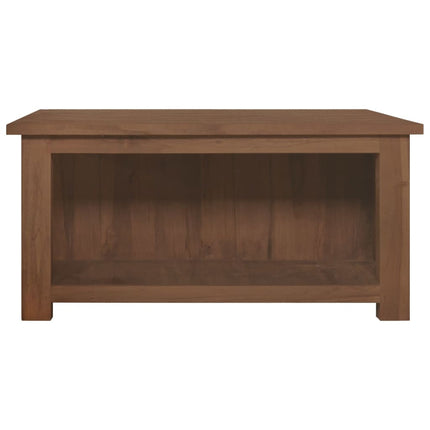 sofabord 68x68x33 cm massivt teaktræ