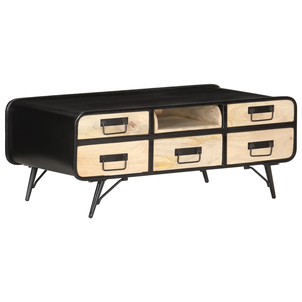 sofabord 100x50x40 cm massivt mangotræ