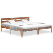sengeramme uden madras 200x200 cm massivt træ