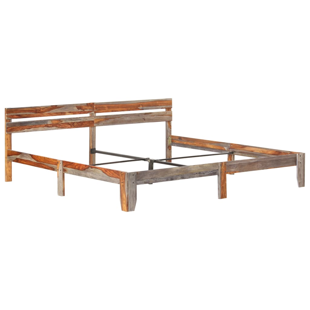 sengeramme uden madras 200x200 cm massivt træ