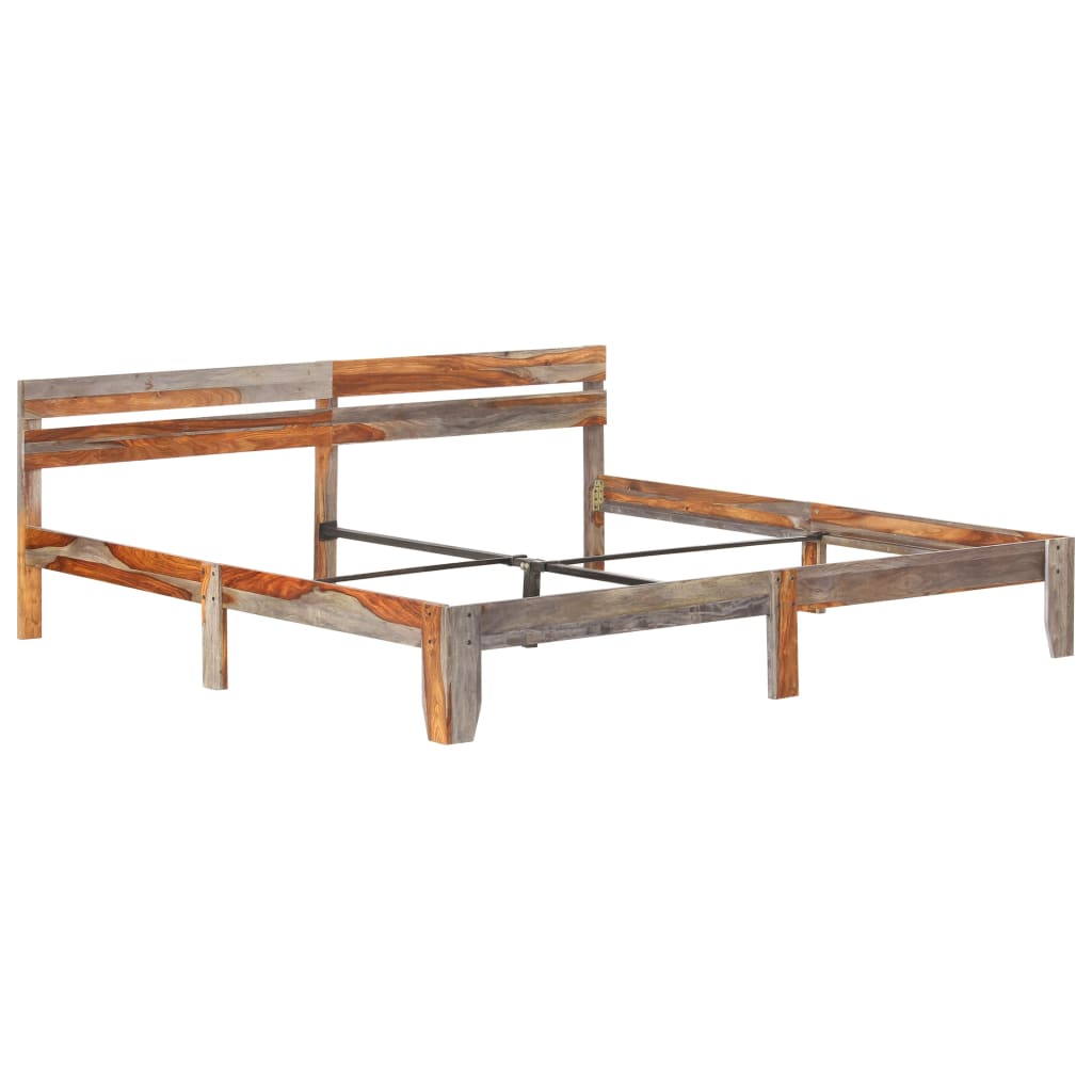 sengeramme uden madras 200x200 cm massivt træ